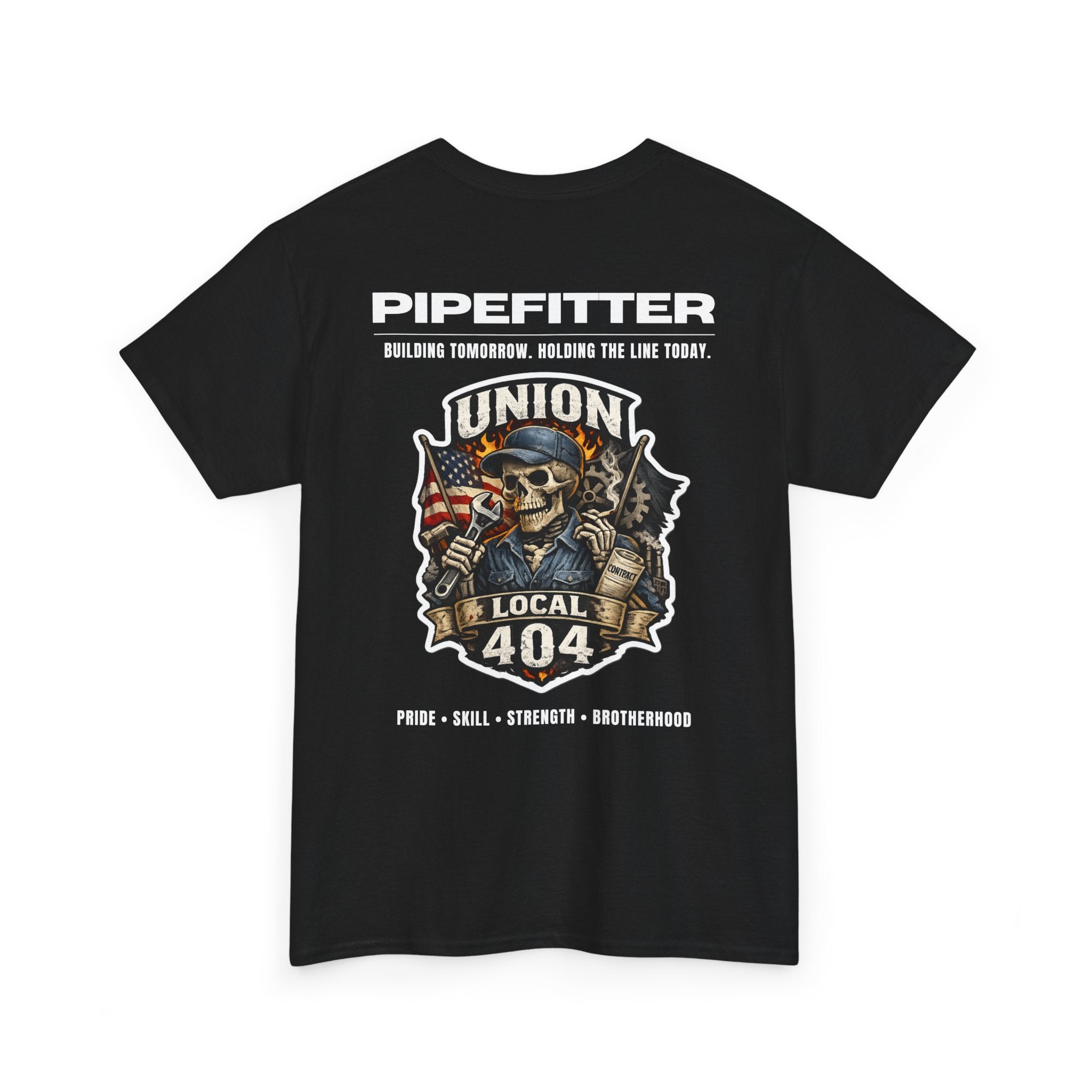 Local 404 Pipefitter Skeleton Tee