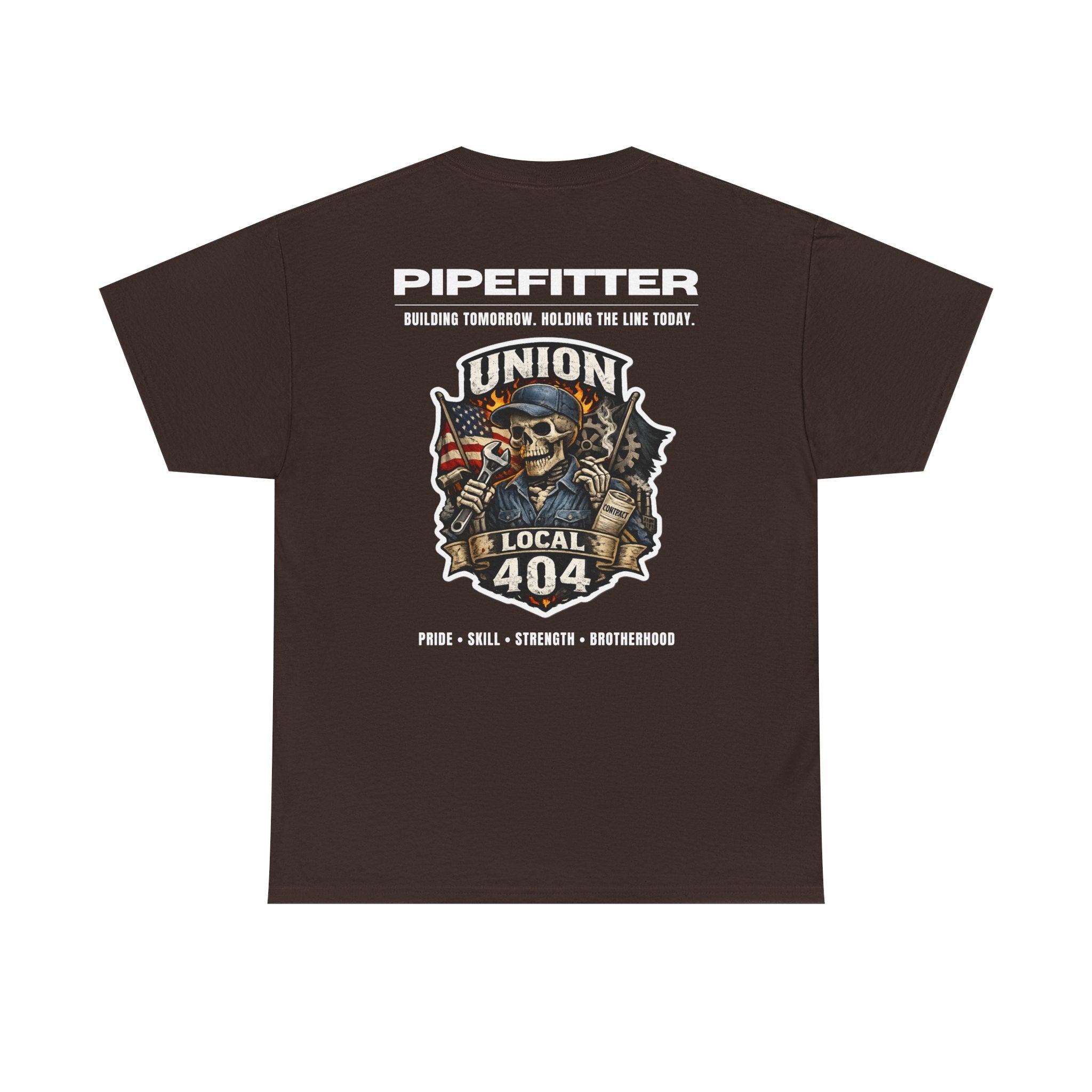 Local 404 Pipefitter Skeleton Tee