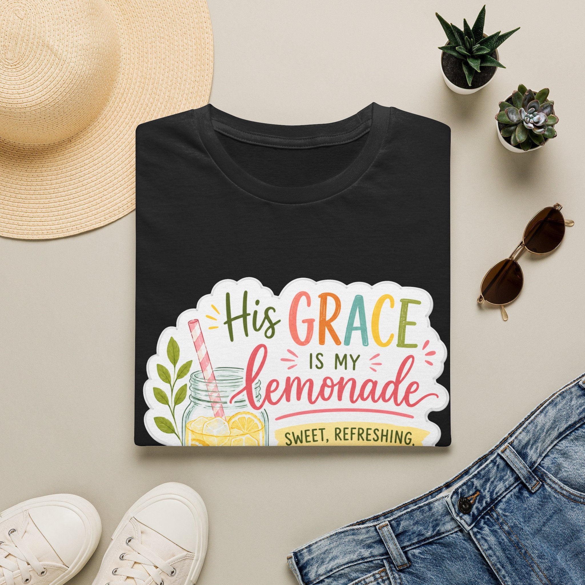 His Grace is My Lemonade | Unisex Softstyle T-Shirt