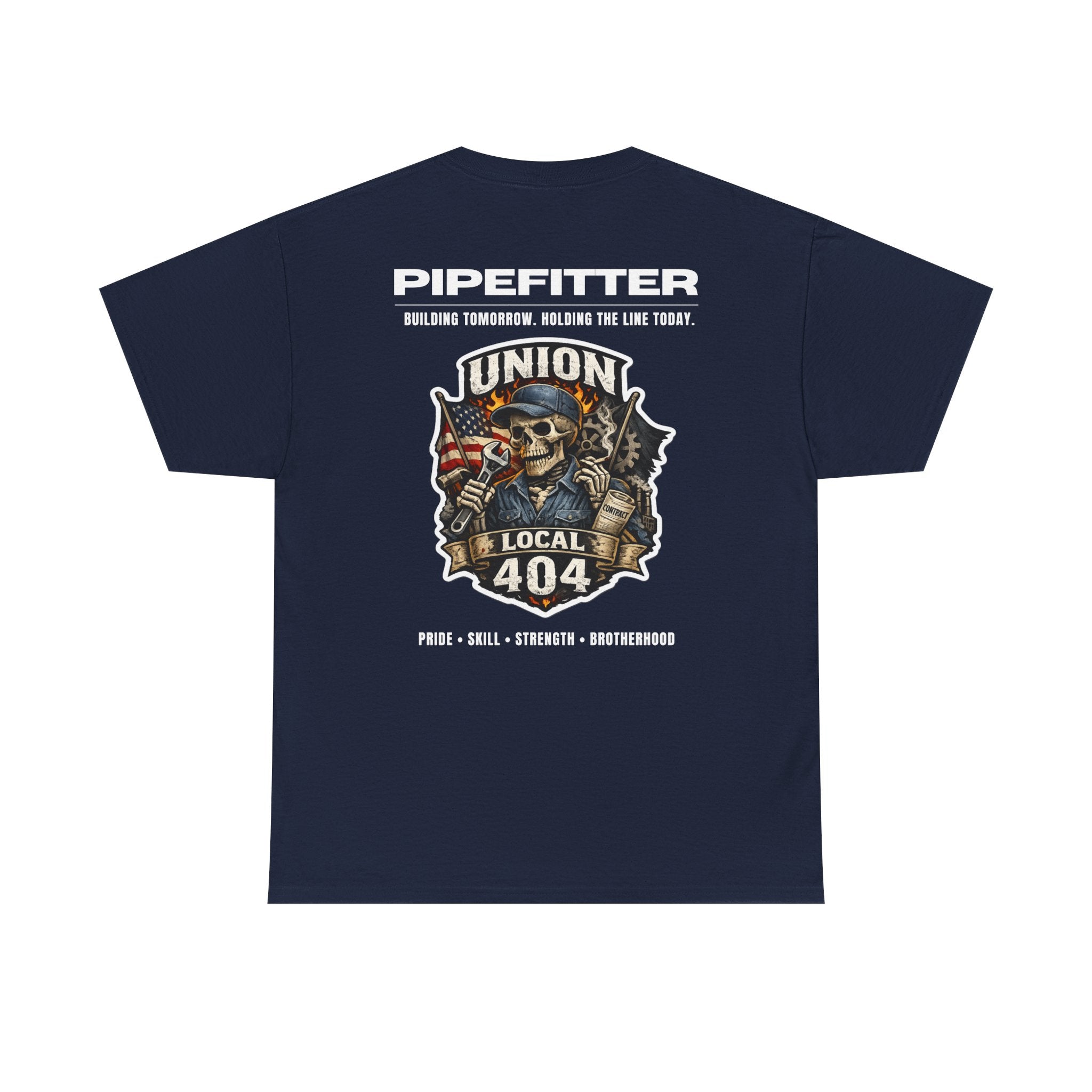 Local 404 Pipefitter Skeleton Tee