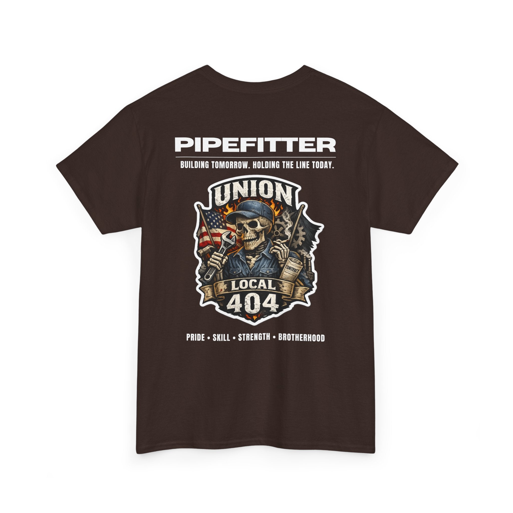 Local 404 Pipefitter Skeleton Tee
