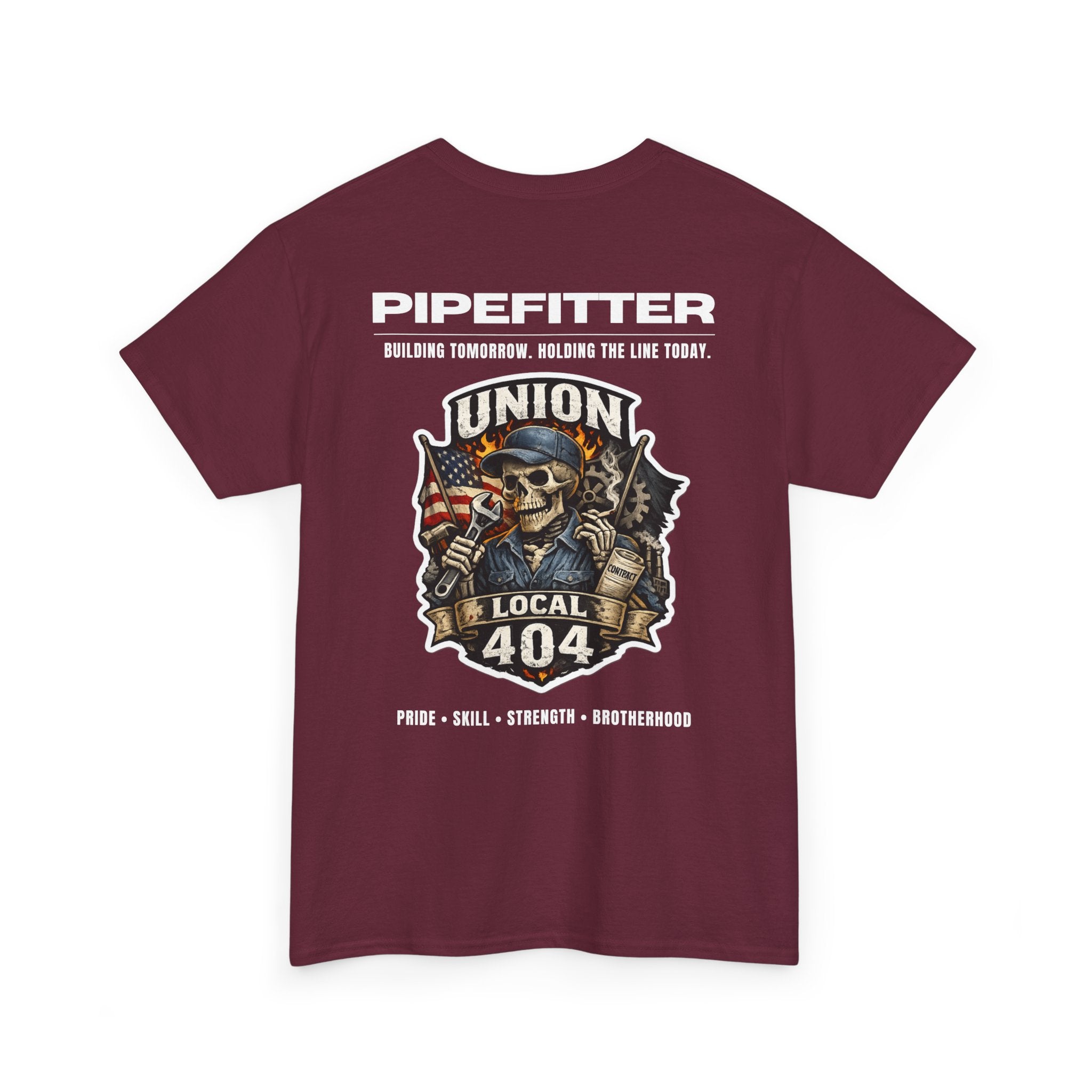 Local 404 Pipefitter Skeleton Tee