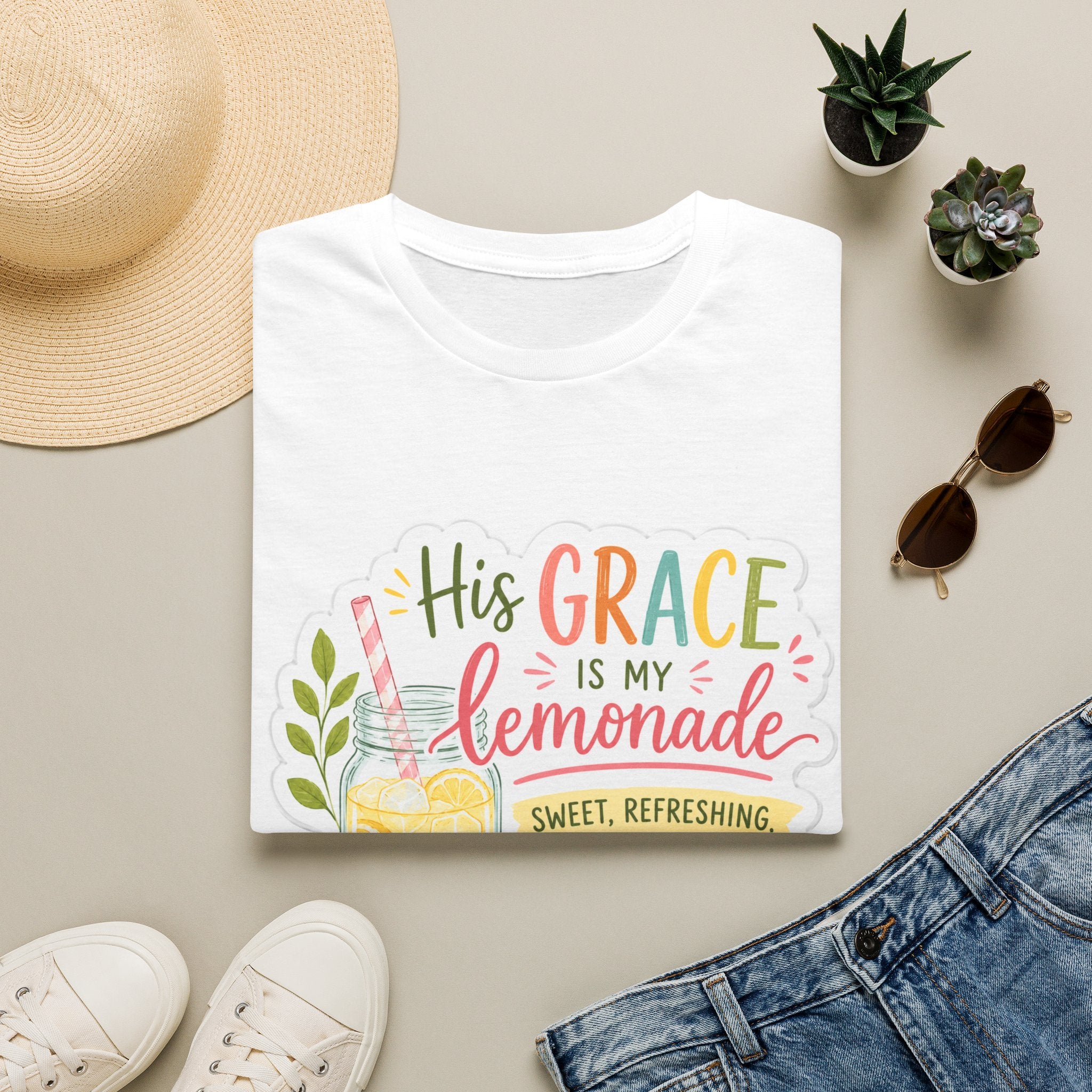 His Grace is My Lemonade | Unisex Softstyle T-Shirt