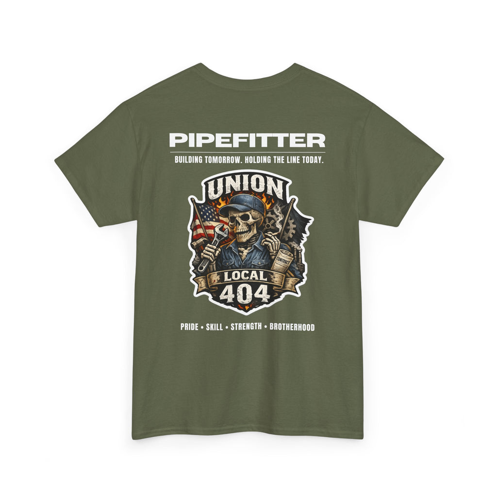 Local 404 Pipefitter Skeleton Tee