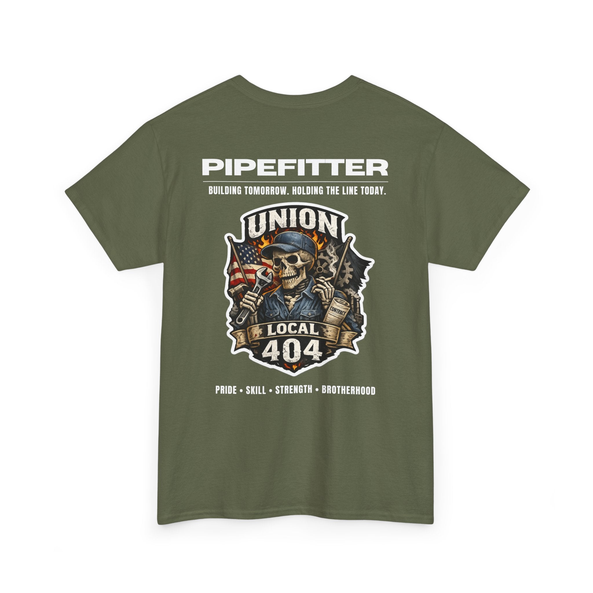 Local 404 Pipefitter Skeleton Tee