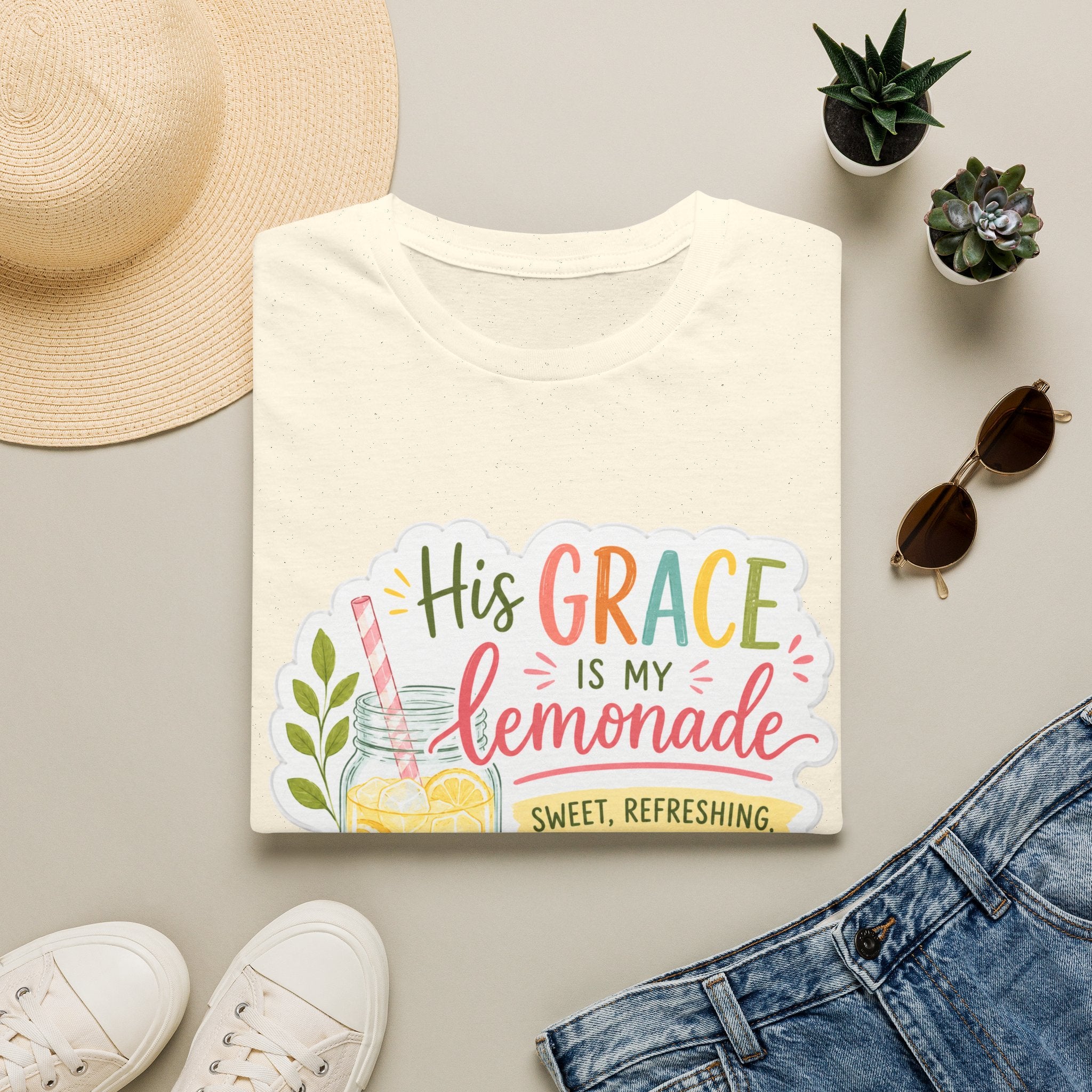 His Grace is My Lemonade | Unisex Softstyle T-Shirt