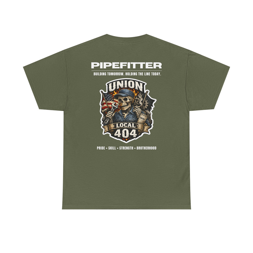 Local 404 Pipefitter Skeleton Tee