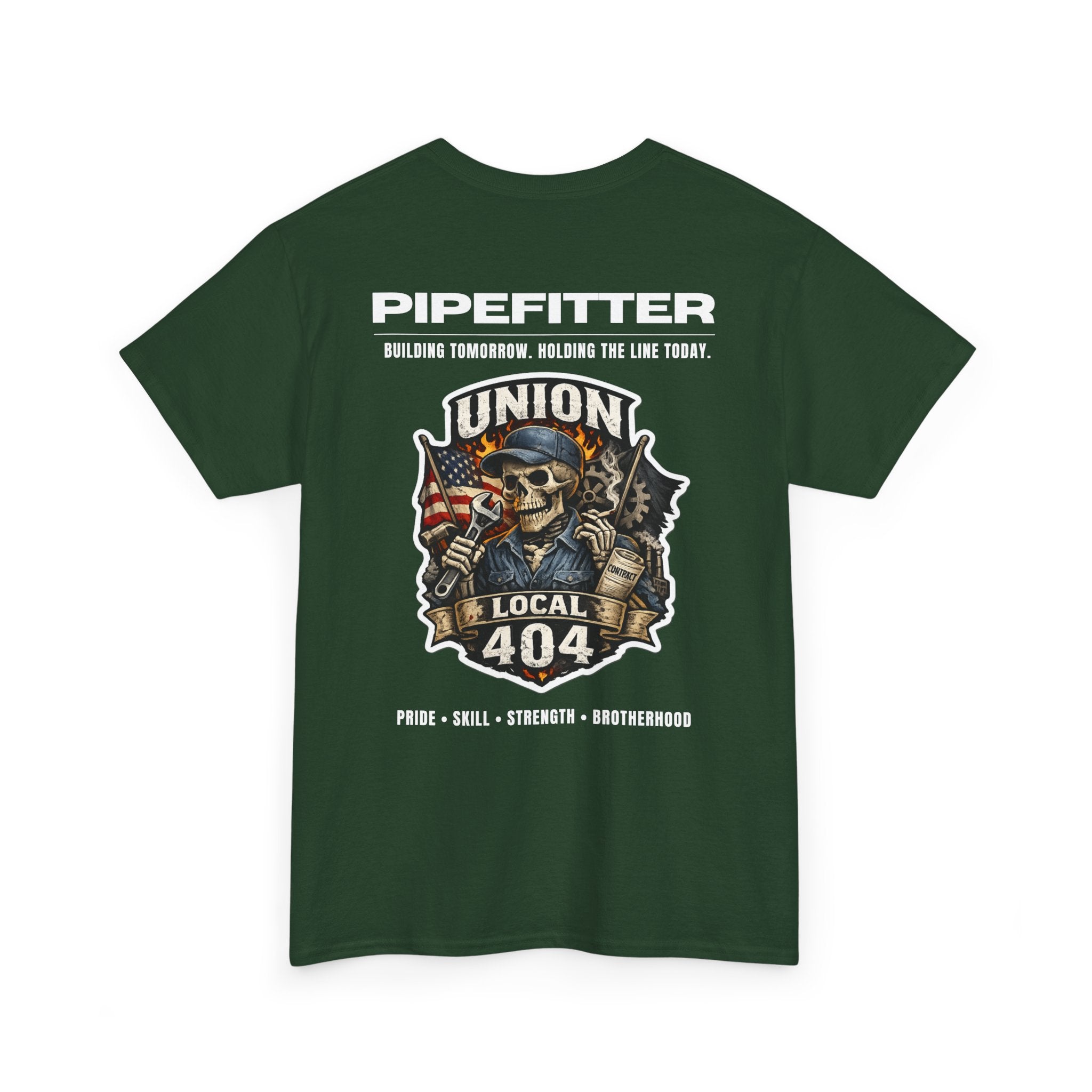 Local 404 Pipefitter Skeleton Tee