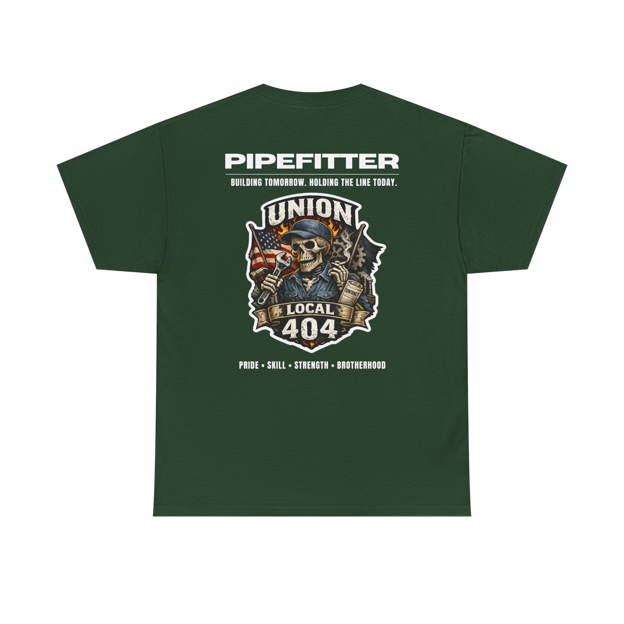 Local 404 Pipefitter Skeleton Tee
